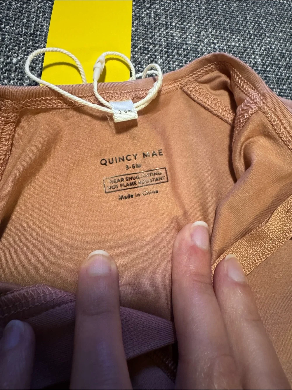 Quincy Mae Bamboo Zip Footie